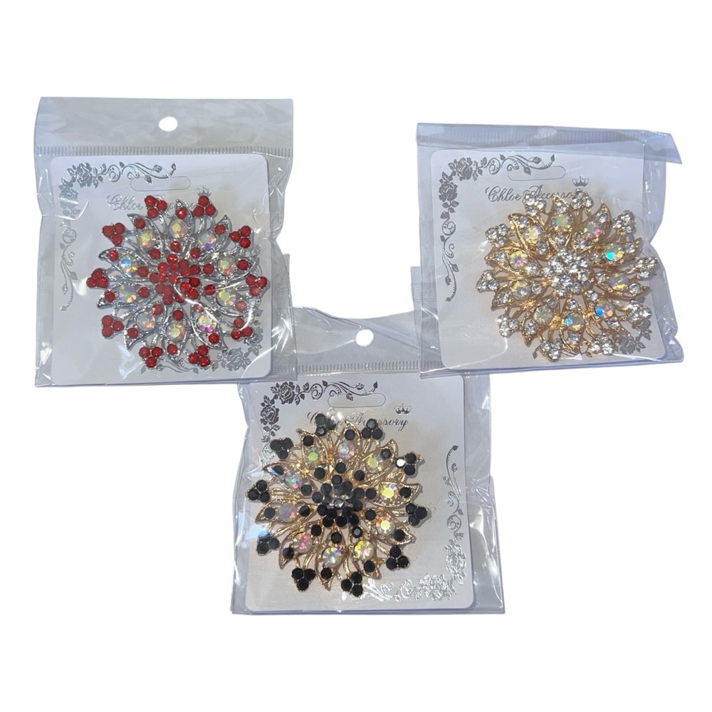 Chloe Accessories Rhinestone Broaches